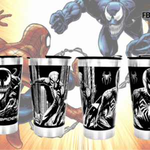 Spiderman vs Venom preto